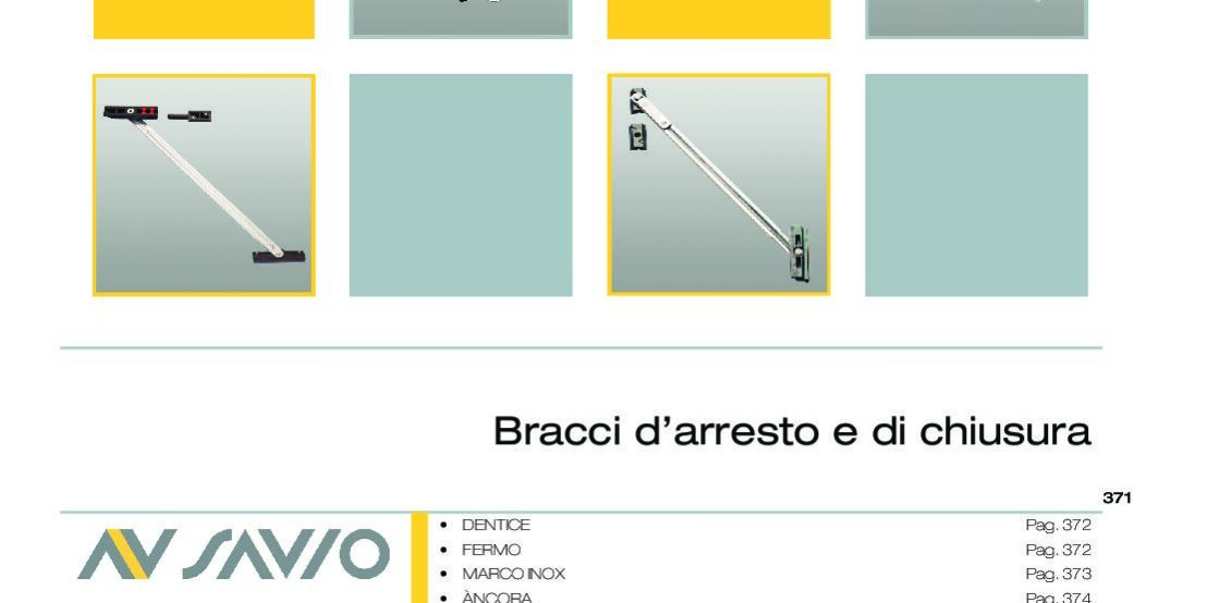 Bracci d’arresto e di chiusura