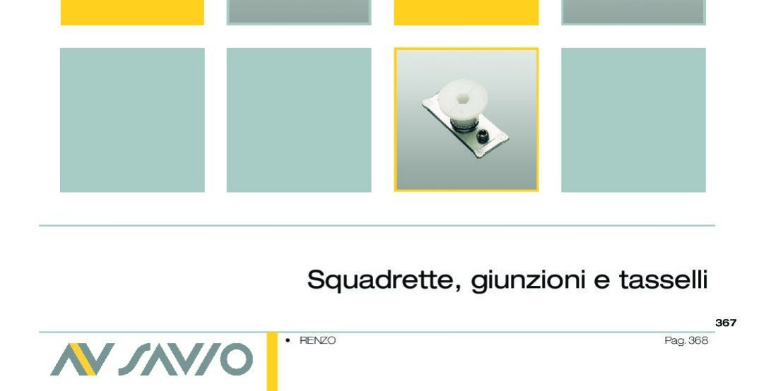 Squadrette, giunzioni e tasselli