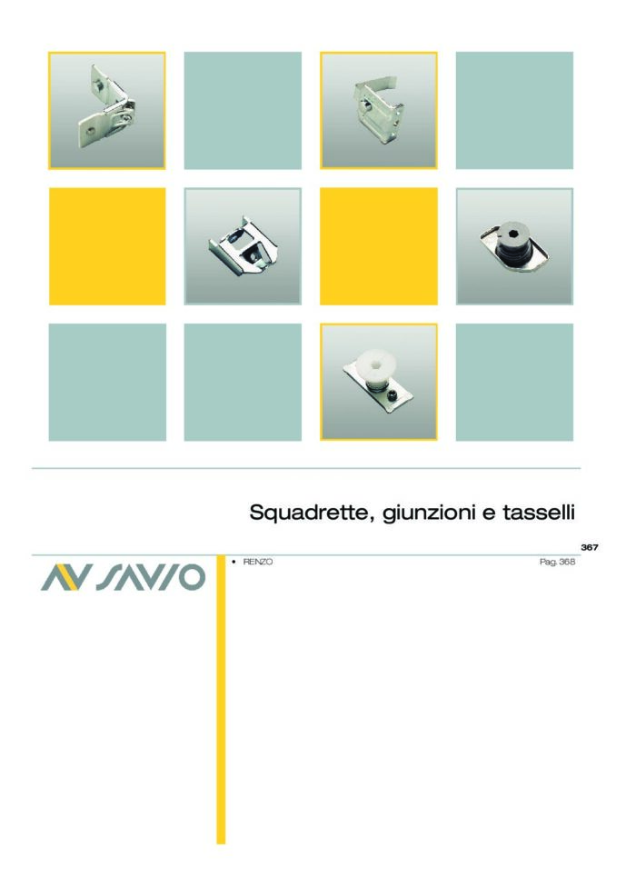 Squadrette, giunzioni e tasselli