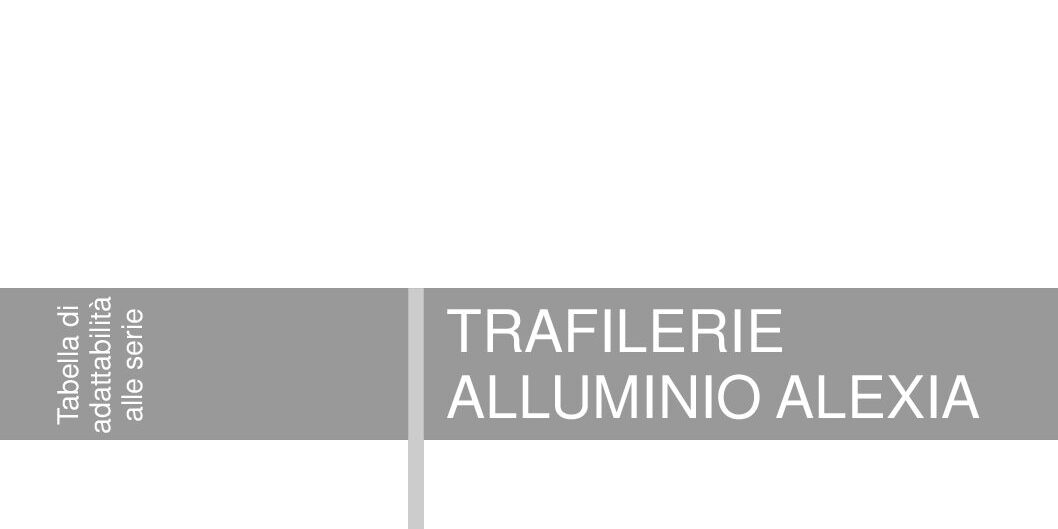 Tabella di adattabilità TRAFILERIE ALLUMINIO ALEXIA